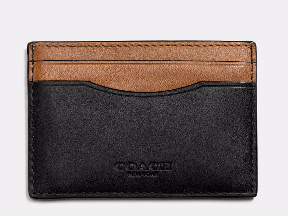 Coach Card Case in Sport Calf Leather ($49, Coach.com)