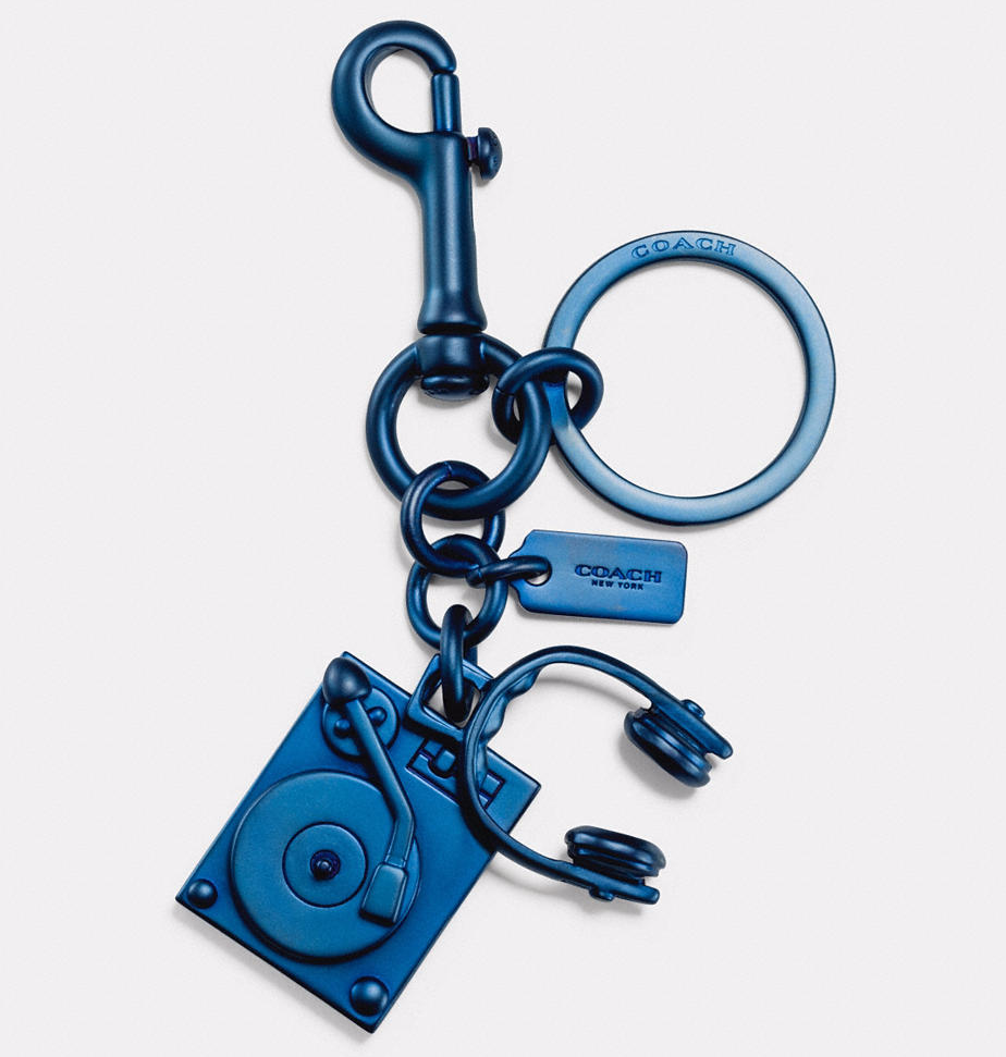 Coach Turntable and Headphones Keyring ($59, Coach.com)