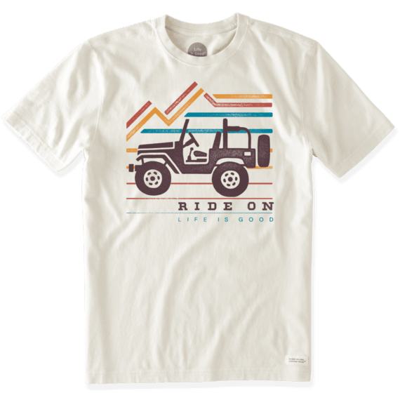 Men's Ride On Mountain Crusher Tee ($26, LifeIsGood.com)