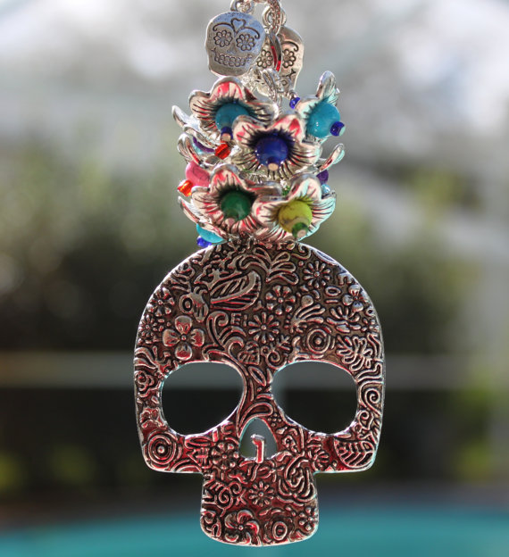 Sugar Skull Car Charm ($17, Etsy.com)