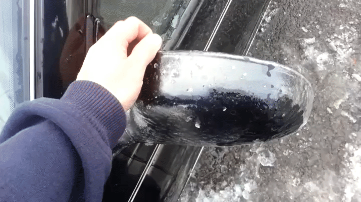 The number one tip for dealing with ice on your car? Keep you car out of the cold!