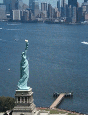 Statue of Liberty Melting