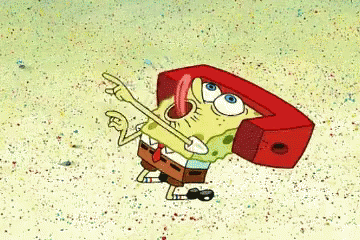 spongebob celebrating