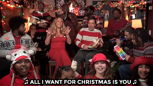 All I want for Christmas is you!